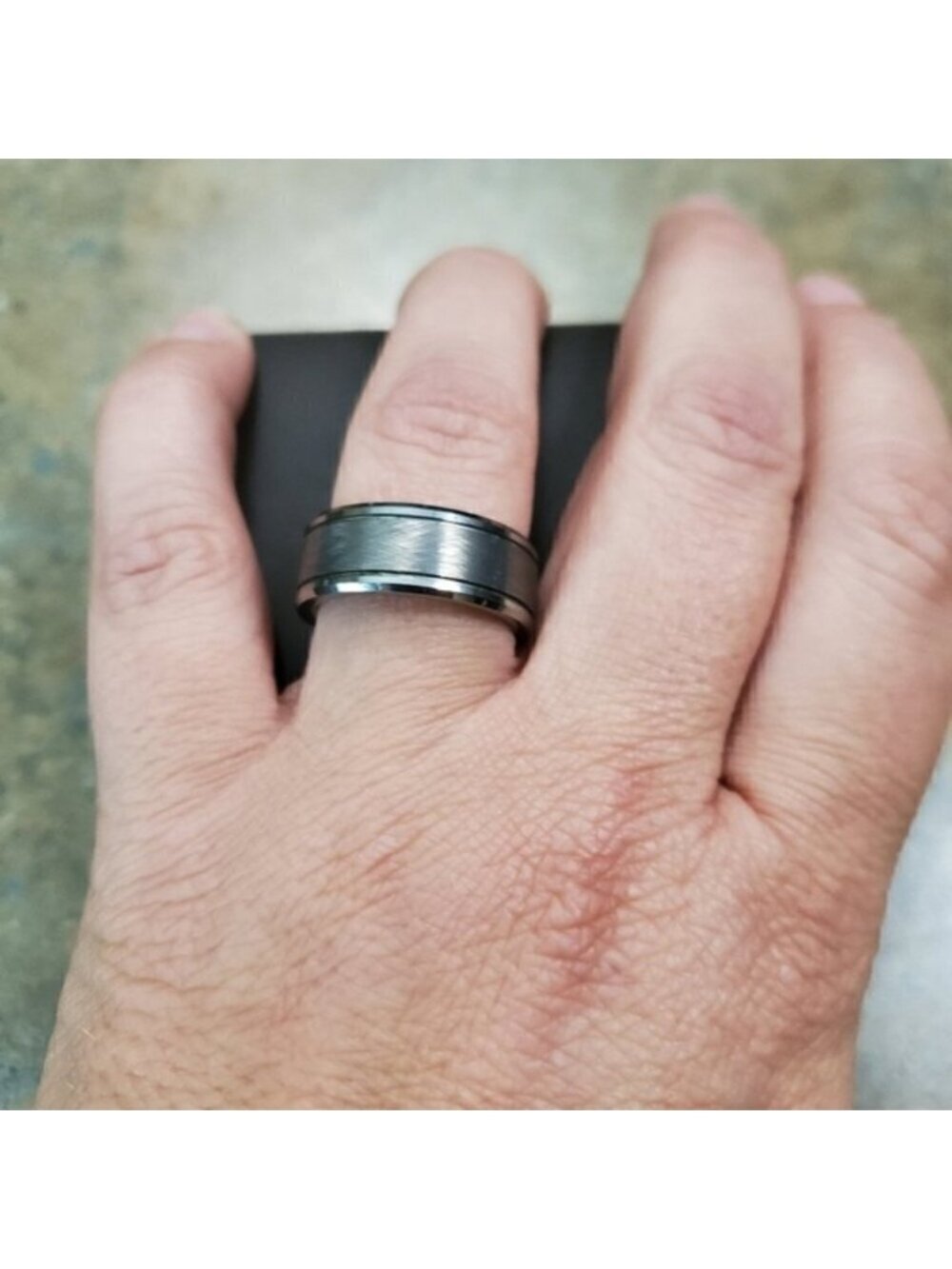 Tungstem Wedding band size 7